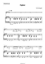 Sheet music, chords Tali Golergant - Fighter