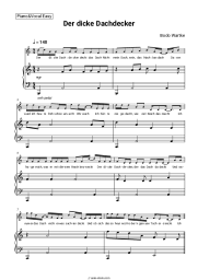 Sheet music, chords Bodo Wartke - Der dicke Dachdecker