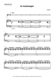 Sheet music, chords Casper - Im Ascheregen