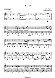 Sheet music, chords Beatrice Egli - Le Li La