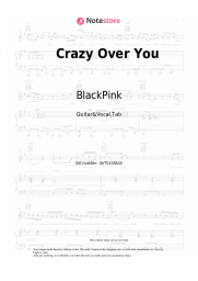 Sheet music, chords BlackPink - Crazy Over You