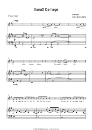 Sheet music, chords Future - XanaX Damage