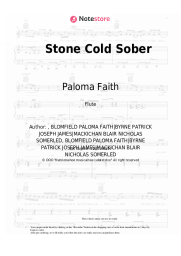 Sheet music, chords Paloma Faith - Stone Cold Sober