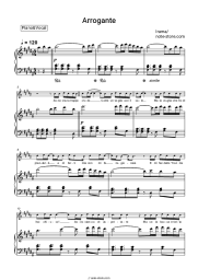 Sheet music, chords Irama - Arrogante