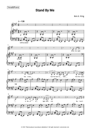 Sheet music, chords Ben E. King - Stand by Me