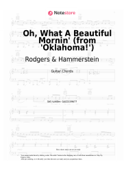 Sheet music, chords Rodgers & Hammerstein - Oh, What A Beautiful Mornin' (from 'Oklahoma!')