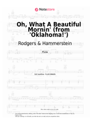 Sheet music, chords Rodgers & Hammerstein - Oh, What A Beautiful Mornin' (from 'Oklahoma!')