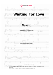 Sheet music, chords Navaro, Catching Sunrises - Waiting For Love