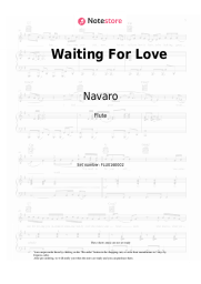Sheet music, chords Navaro, Catching Sunrises - Waiting For Love