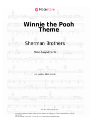 Sheet music, chords Sherman Brothers - Winnie the Pooh Theme Song