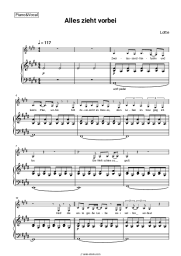 Sheet music, chords LOTTE - Alles zieht vorbei