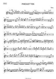 Sheet music, chords Berq - PIROUETTEN