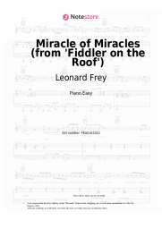 undefined Leonard Frey, Jerry Bock, Sheldon Harnick - Miracle of Miracles (from 'Fiddler on the Roof')