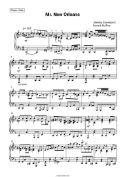 Sheet music, chords Jeremy Davenport, Kermit Ruffins - Mr. New Orleans