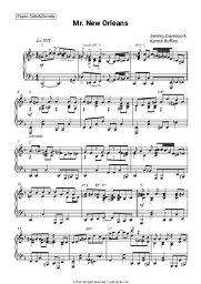 Sheet music, chords Jeremy Davenport, Kermit Ruffins - Mr. New Orleans