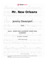Sheet music, chords Jeremy Davenport, Kermit Ruffins - Mr. New Orleans