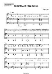 Sheet music, chords Tream, HBz - LEBENSLANG (HBz Remix)