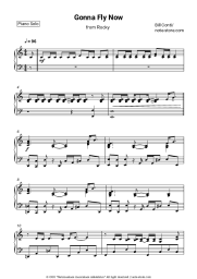 Sheet music, chords Bill Conti - Gonna Fly Now (Theme From Rocky)