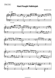 Sheet music, chords Brandon Lake - Hard Fought Hallelujah