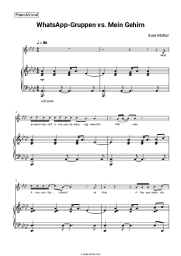 Sheet music, chords Eure Mütter - WhatsApp-Gruppen vs. Mein Gehirn