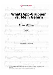 Sheet music, chords Eure Mütter - WhatsApp-Gruppen vs. Mein Gehirn
