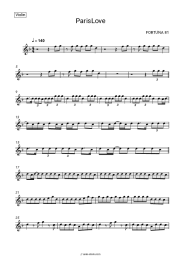 Sheet music, chords FORTUNA 812 - ParisLove
