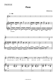 Sheet music, chords Wilhelmine - Fluss