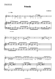 Sheet music, chords KAMRAD - Friends