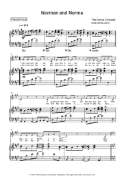 Sheet music, chords The Divine Comedy - Norman and Norma