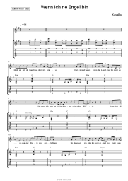 Sheet music, chords Kasalla - Wenn ich ne Engel bin