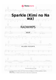 Sheet music, chords RADWIMPS - Sparkle (Kimi no Na wa)