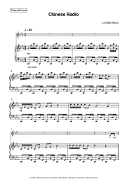 Sheet music, chords London Boys - Chinese Radio