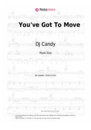 Sheet music, chords DJ Candy, Gloria - You've Got To Move