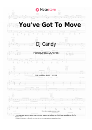 Sheet music, chords DJ Candy, Gloria - You've Got To Move