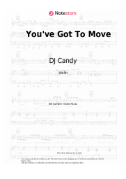 Sheet music, chords DJ Candy, Gloria - You've Got To Move