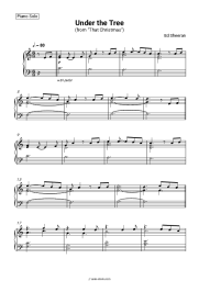 Sheet music, chords Ed Sheeran - Under the Tree (from 'That Christmas')