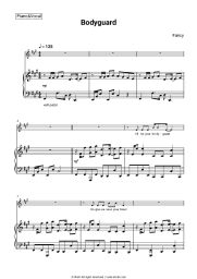 Sheet music, chords Fancy - Bodyguard