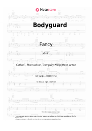 Sheet music, chords Fancy - Bodyguard