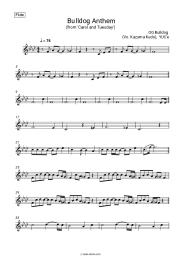 Sheet music, chords OG Bulldog (Vo. Kazuma Kudo), YUC'e - Bulldog Anthem (from 'Carol and Tuesday')