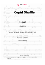 Sheet music, chords Cupid - Cupid Shuffle