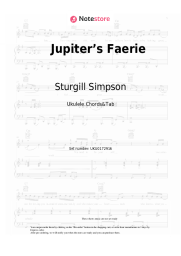 Sheet music, chords Sturgill Simpson - Jupiter’s Faerie