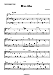 Sheet music, chords Die Ärzte - Himmelblau