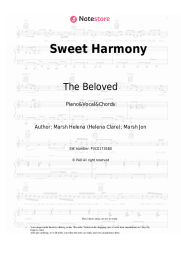 Sheet music, chords The Beloved - Sweet Harmony