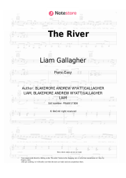 Sheet music, chords Liam Gallagher - The River