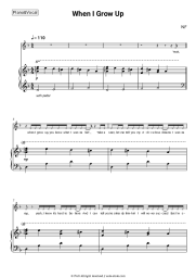 Sheet music, chords NF - When I Grow Up