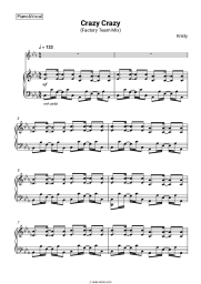 Sheet music, chords Kristy - Crazy Crazy (Factory Team Mix)