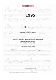 Sheet music, chords LOTTE - 1995