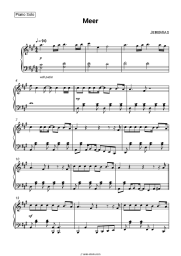 Sheet music, chords JEREMIAS - Meer