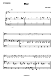 Sheet music, chords JEREMIAS - Meer