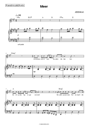 Sheet music, chords JEREMIAS - Meer
